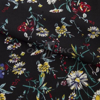 Плательная ткань "Фламенко" 6.2, 80 гр/м2, шир.150 см, принт растительный - купить в Астрахани. Цена 239.03 руб.