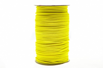 0370-1301-Шнур эластичный 3 мм, (уп.100+/-1м), цв.110 - желтый - купить в Астрахани. Цена: 459.62 руб.