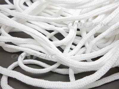 Шнур В-036 4 мм мелкое плетение 100 м белый - купить в Астрахани. Цена: 2.02 руб.