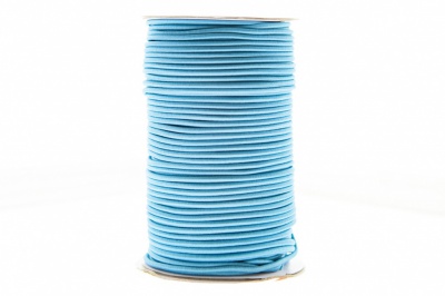 0370-1301-Шнур эластичный 3 мм, (уп.100+/-1м), цв.168 - голубой - купить в Астрахани. Цена: 459.62 руб.