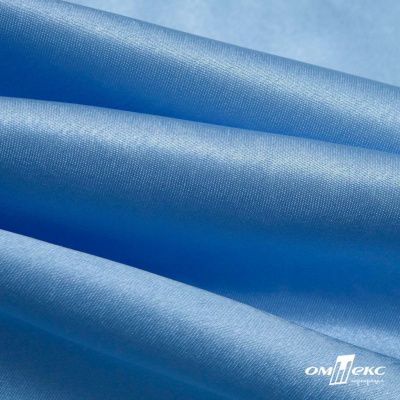 Поли креп-сатин 14-4121, 125 (+/-5) гр/м2, шир.150см, цвет голубой - купить в Астрахани. Цена 155.57 руб.