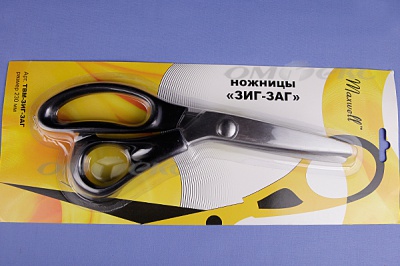 Ножницы ЗИГ-ЗАГ "MAXWELL" 230 мм - купить в Астрахани. Цена: 1 041.25 руб.