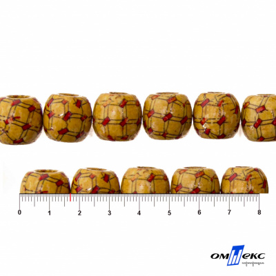 0189-Бусины деревянные "ОмТекс", 17 мм, упак.50+/-3шт - купить в Астрахани. Цена: 83.66 руб.
