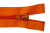 Спиральная молния Т5 849, 75 см, автомат, цвет оранжевый - купить в Астрахани. Цена: 16.28 руб.