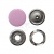Кнопка рубашечная (закрытая) 9,5мм - эмаль, цв.003 - розовый - купить в Астрахани. Цена: 5.74 руб.