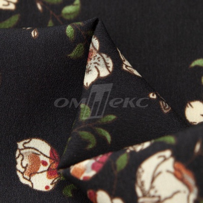 Плательная ткань "Фламенко" 3.1, 80 гр/м2, шир.150 см, принт растительный - купить в Астрахани. Цена 239.03 руб.