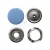 Кнопка рубашечная (закрытая) 9,5мм - эмаль, цв.182 - св.голубой - купить в Астрахани. Цена: 5.74 руб.