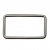 Рамка металлическая прямоугольная, 40 х 15 мм- тём.никель - купить в Астрахани. Цена: 4.60 руб.