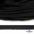Шнур плетеный d-8 мм плоский, 70% хлопок 30% полиэстер, уп.85+/-1 м, цв.- чёрный - купить в Астрахани. Цена: 735 руб.