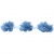 Тесьма плетеная "Рюш", упак. 9,14 м, цвет голубой - купить в Астрахани. Цена: 45.87 руб.