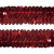 Тесьма с пайетками 3, шир. 30 мм/уп. 25+/-1 м, цвет красный - купить в Астрахани. Цена: 1 087.39 руб.