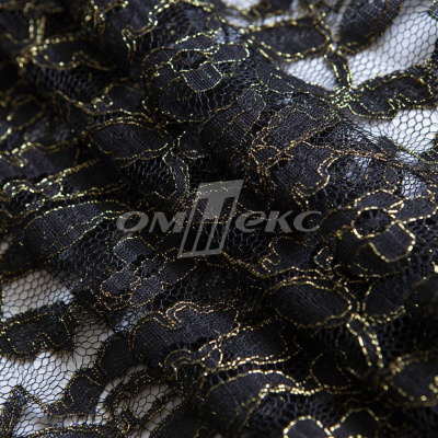 Кружевное полотно XD LACE 1-4, 80 гр/м2, шир.150см, цвет чёрный - купить в Астрахани. Цена 248.45 руб.