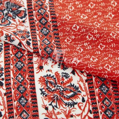 Плательная ткань "Фламенко" 24.1, 80 гр/м2, шир.150 см, принт этнический - купить в Астрахани. Цена 241.49 руб.