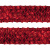 Тесьма с пайетками 3, шир. 35 мм/уп. 25+/-1 м, цвет красный - купить в Астрахани. Цена: 1 308.30 руб.